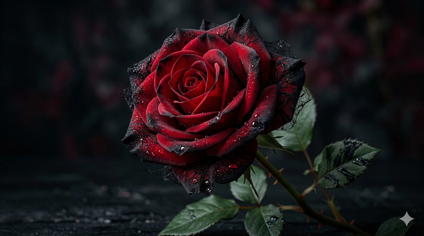 Rose with Black